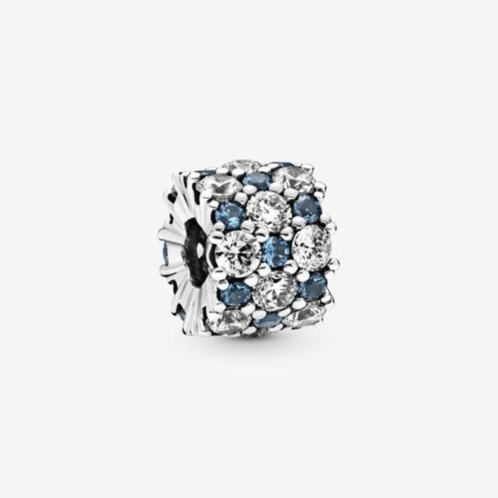 PANDORA Blue and Clear Sparkle Charm